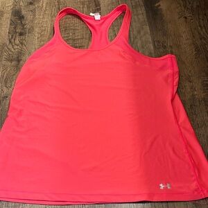Under Armour Women's Bright Pink Tank Top heatgear